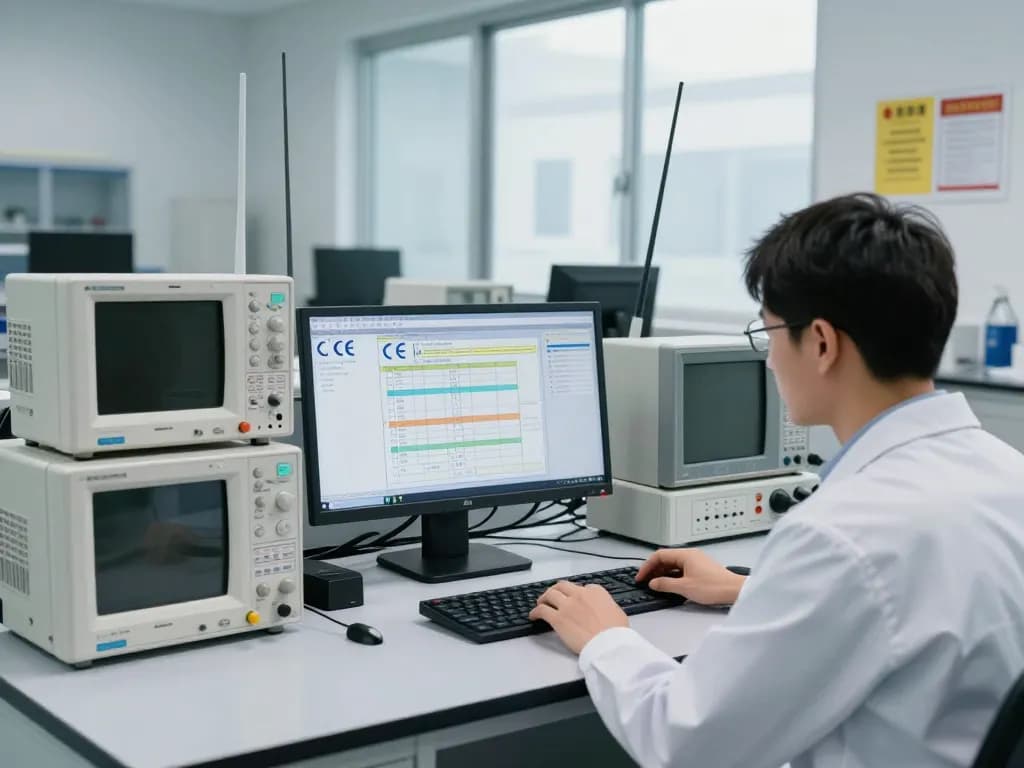 CE certification compliance testing in a professional EMC laboratory with advanced technology and precision.