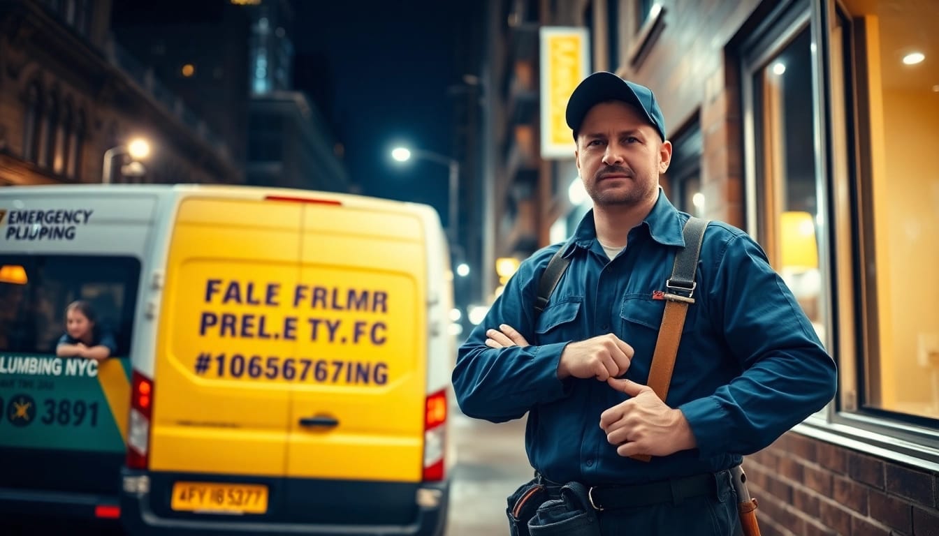 Emergency plumber in Manhattan resolving a plumbing crisis for NYC residents, showcasing reliability and urgency.