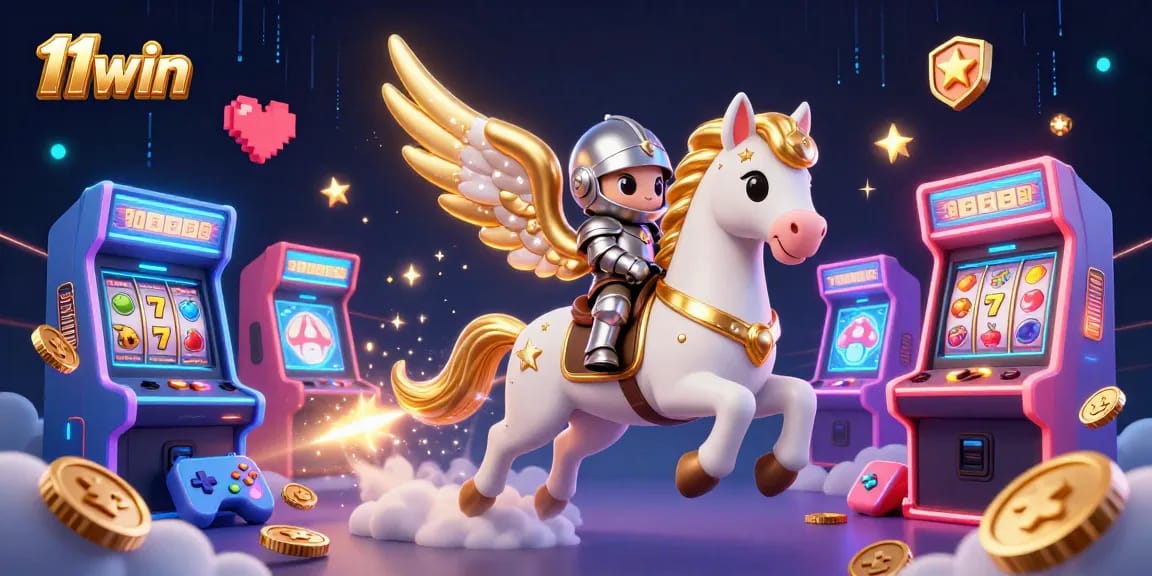 Experience thrilling gameplay with 11win featuring a majestic horse and gaming elements.