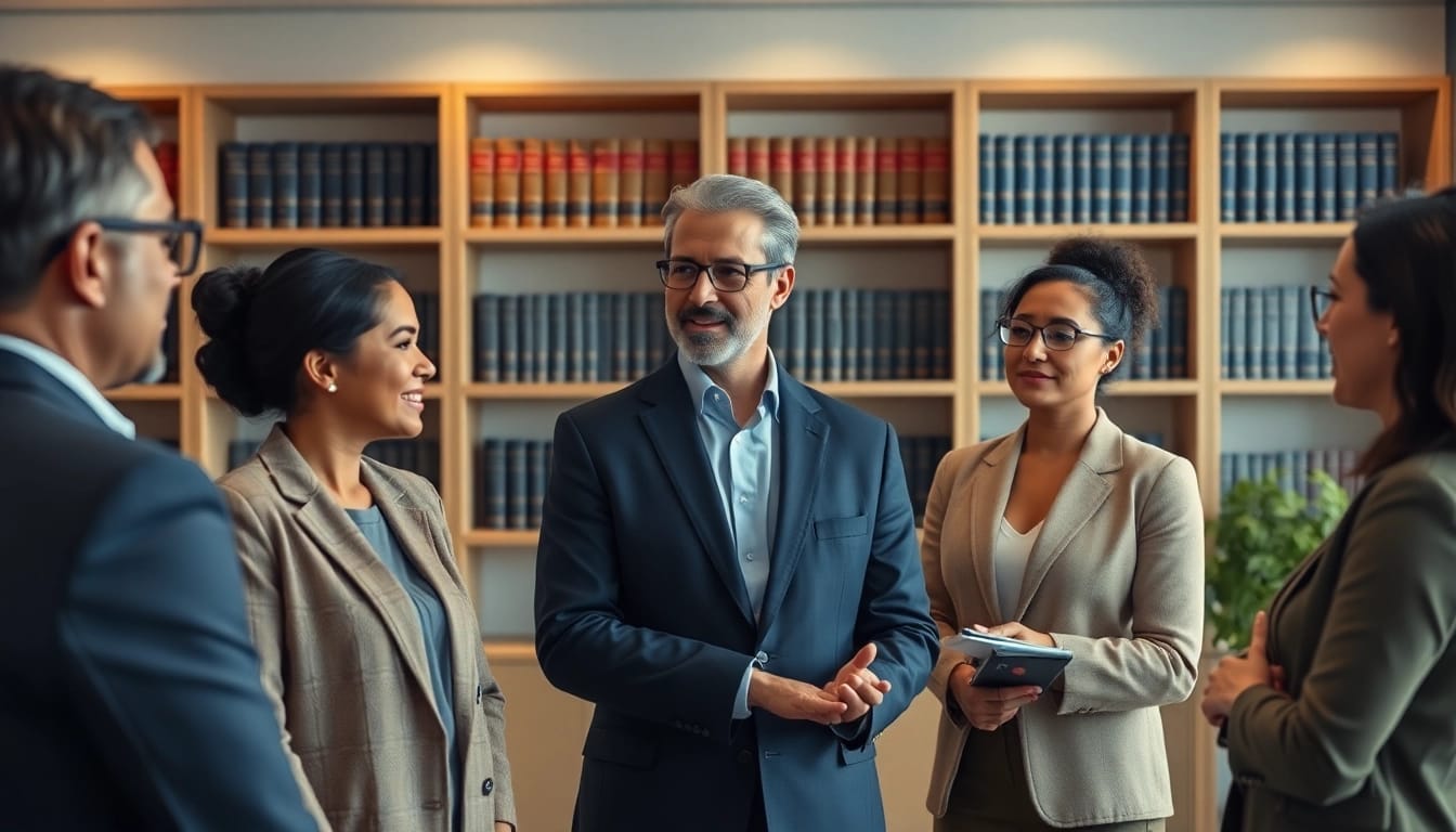 Enduring Guardian supporting clients in a professional legal consultation environment.
