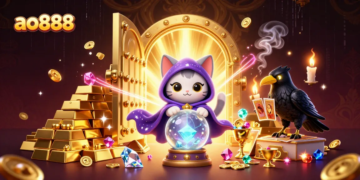 Engage with ao888's dynamic gaming world featuring mystical characters and treasure.