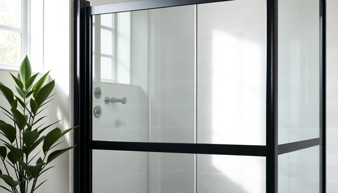 Install a stunning black shower door that elevates your bathroom decor.