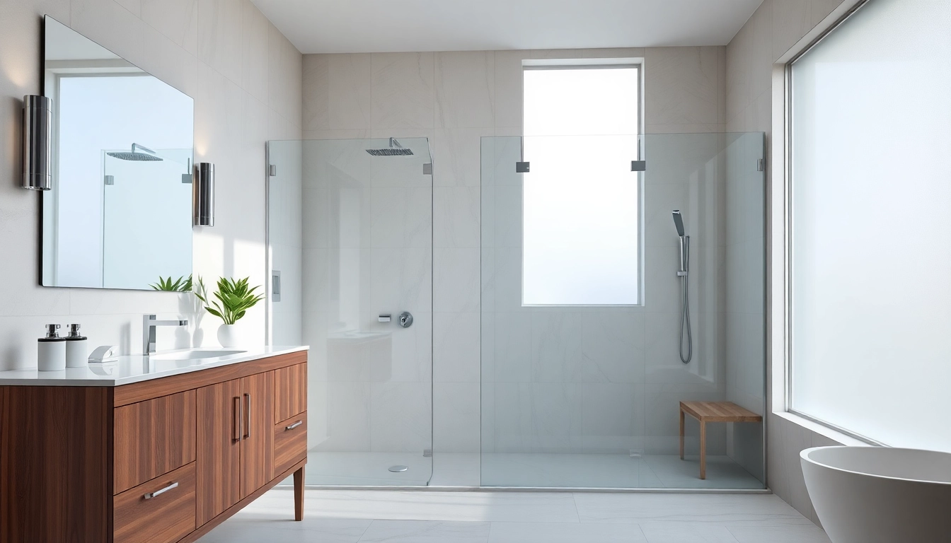 Admire elegant showers au designed for luxury and relaxation in modern bathrooms.