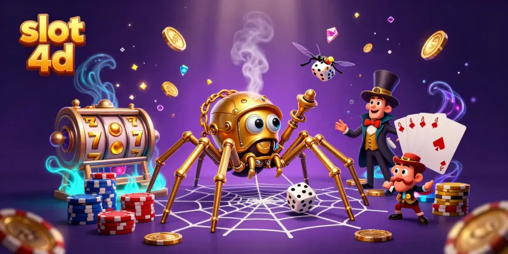Catch lucky wins with slot 4d in a vibrant casino scene featuring whimsical characters.