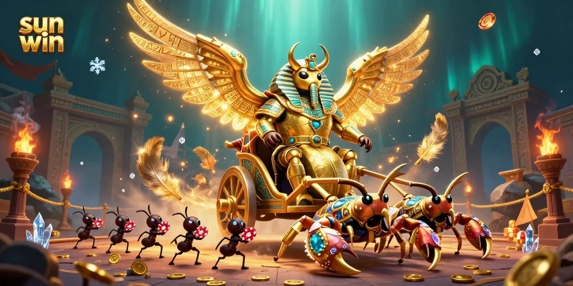 Experience the thrill of sun win with a vibrant 3D casino scene featuring stunning characters and elements.