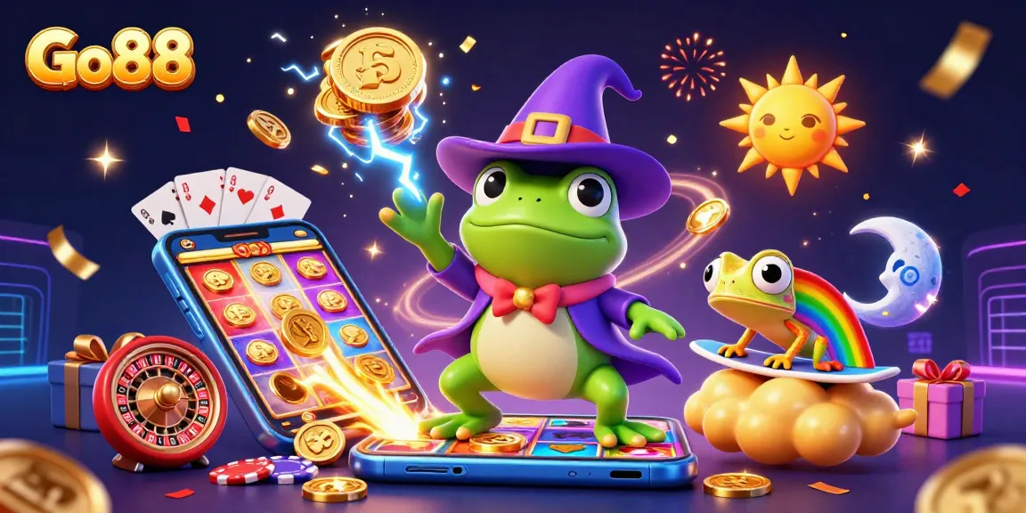 Spin and win big at Go88 with vibrant casino characters and immersive gaming elements!