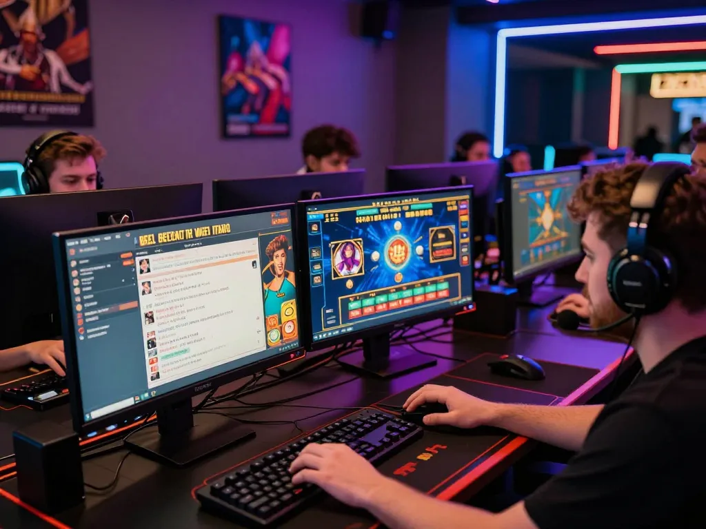 Kartubet88 players immersed in an exciting online casino gaming environment filled with vibrant graphics and interactive elements.