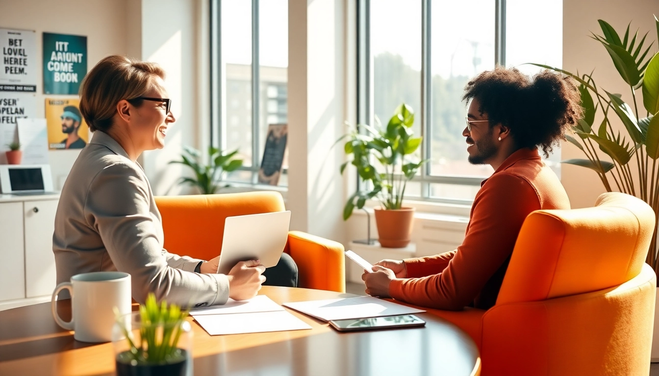 Engaging career coaching session demonstrating effective strategies for personal growth.