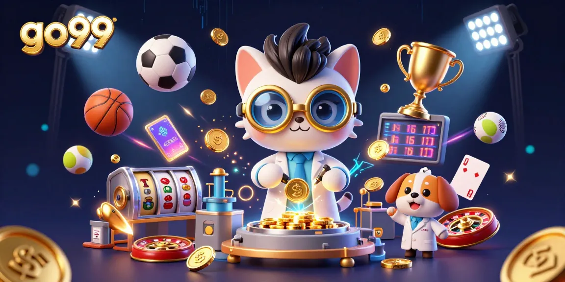 Experience thrilling gameplay with go99 by capturing vibrant casino action in 3D illustration.
