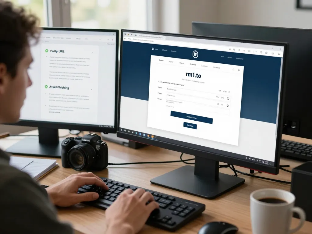Accessing the rm1.to login page securely with user-friendly interface.