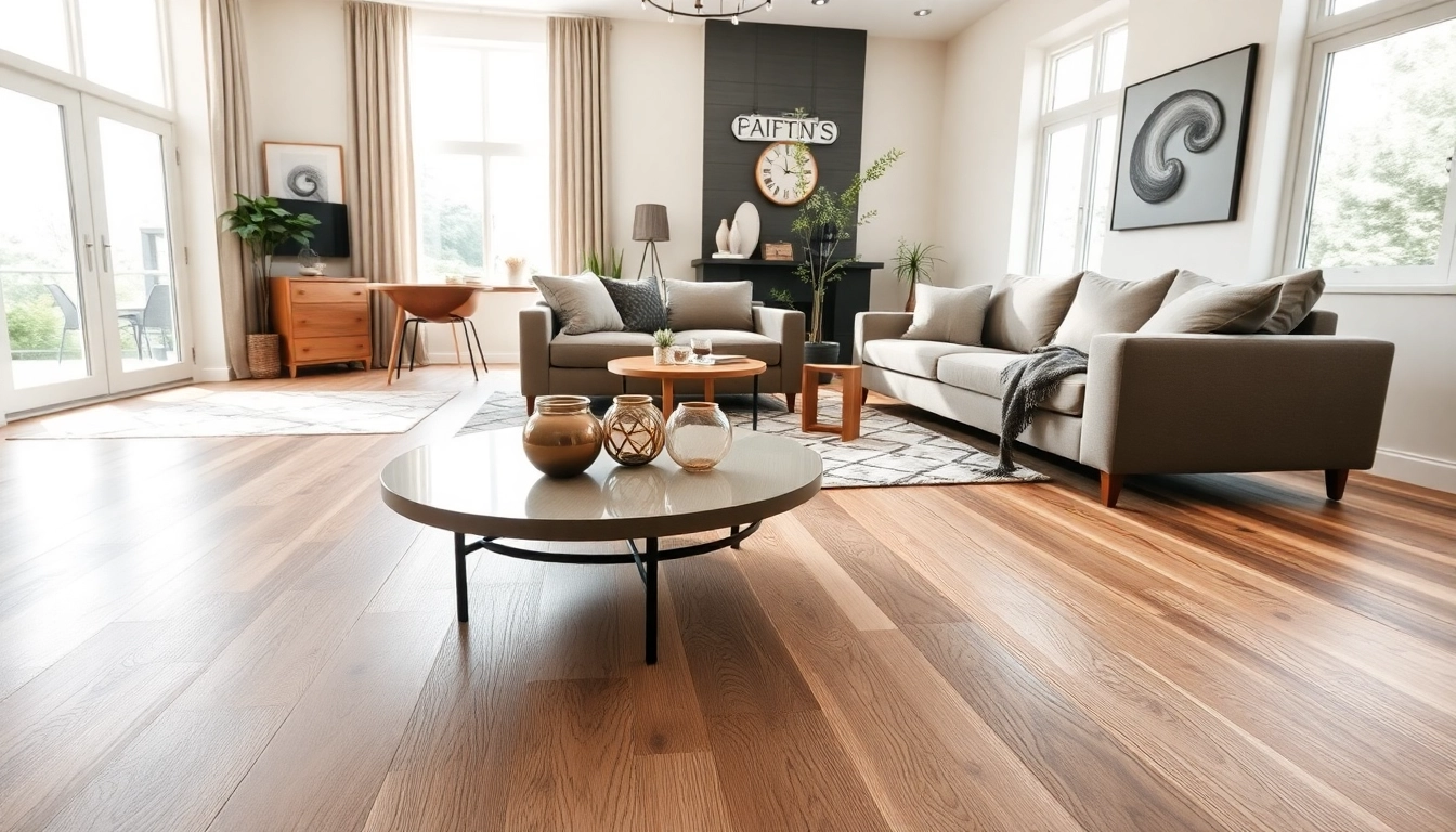 Experience the elegance and warmth of best lvp flooring in a beautifully staged living room.