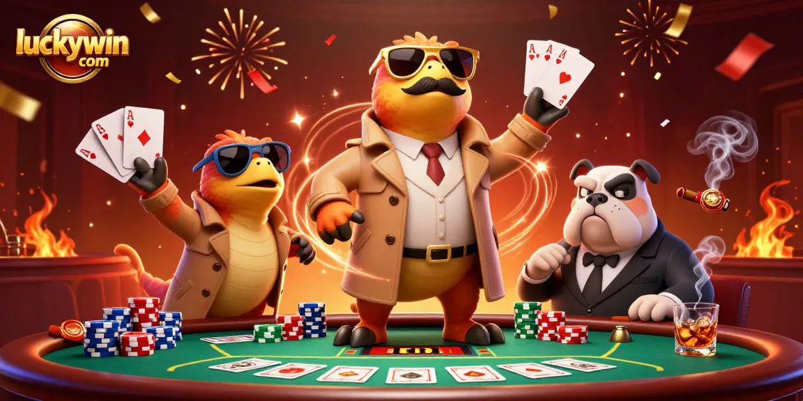 Experience the thrilling atmosphere of luckywin com with raptors inside a VIP casino scene.