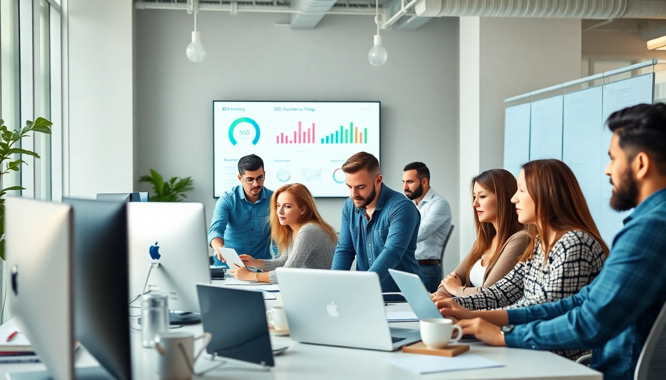 Increasing visibility with Search Engine Optimization Clearwater strategies in a modern office.