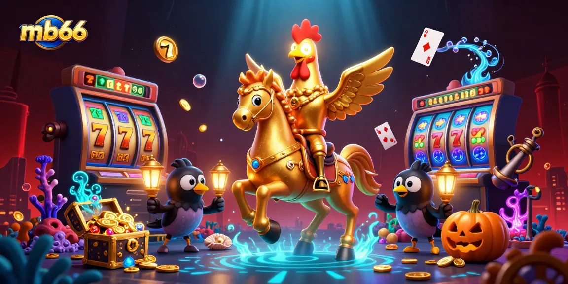 Engage with mb66's exciting gaming world featuring vibrant characters and casino elements.
