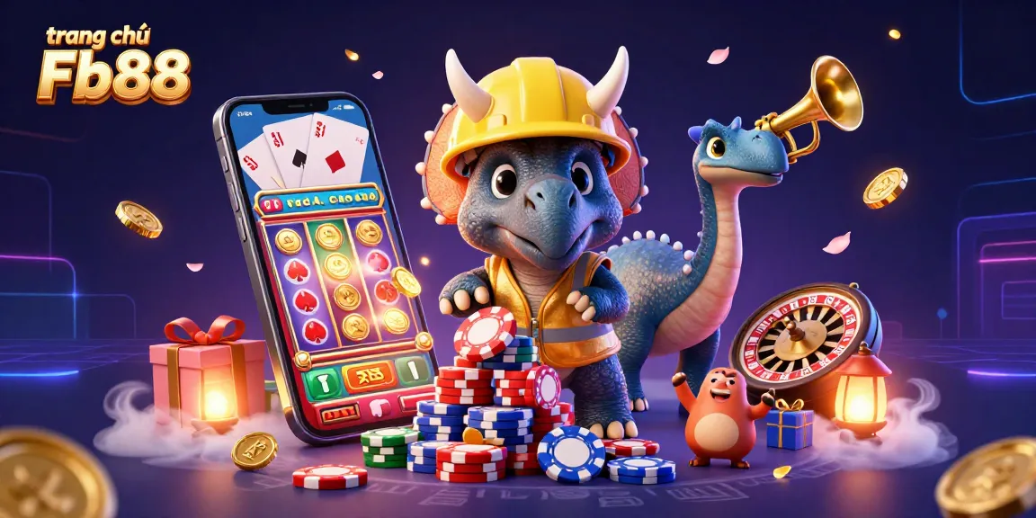 Enjoy thrilling gameplay and celebrations at trang chủ Fb88 with vibrant poker chips and colorful gaming elements.