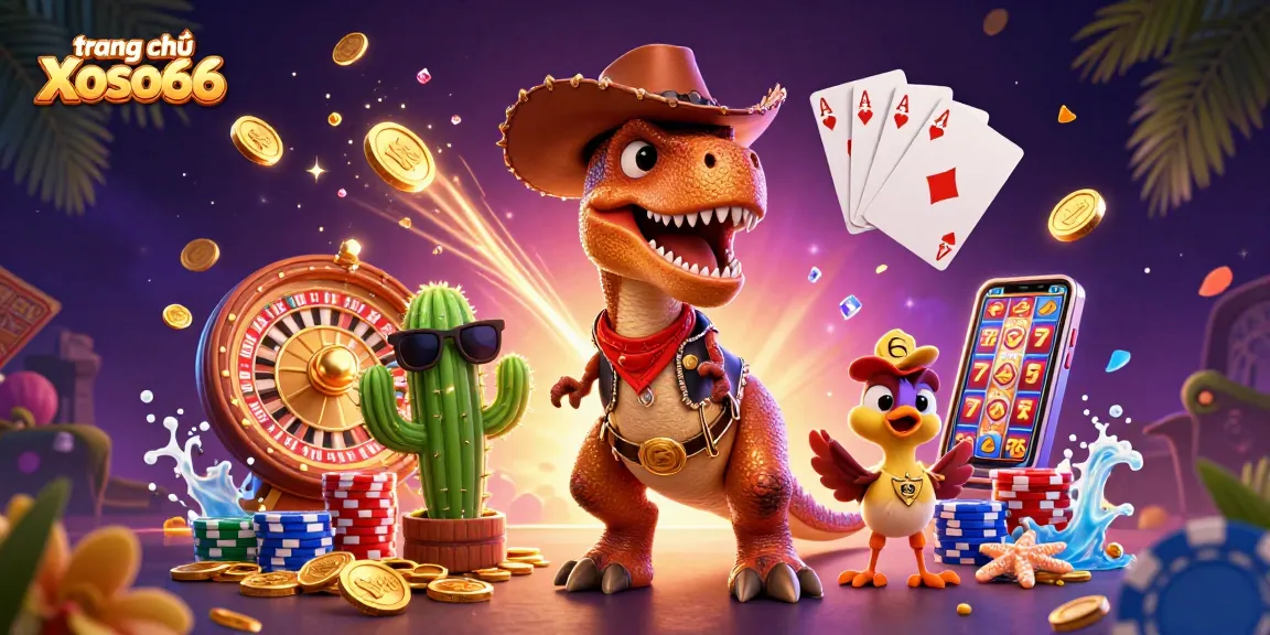 Immerse in the action at trang chủ Xoso66 with vibrant 3D casino fun from characters and gaming elements